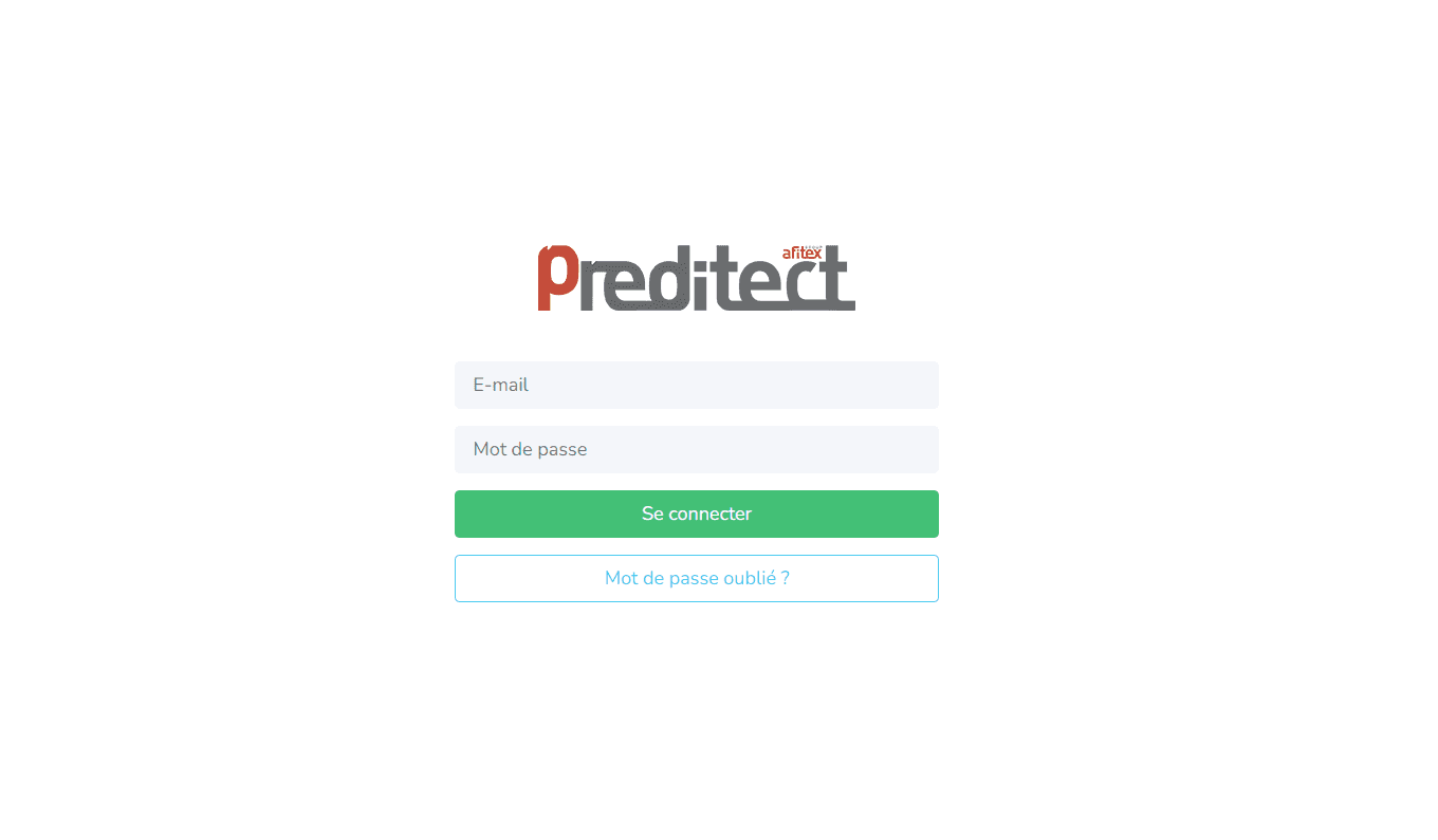 Capture d'écran du projet Outil de récupération de données Afitex