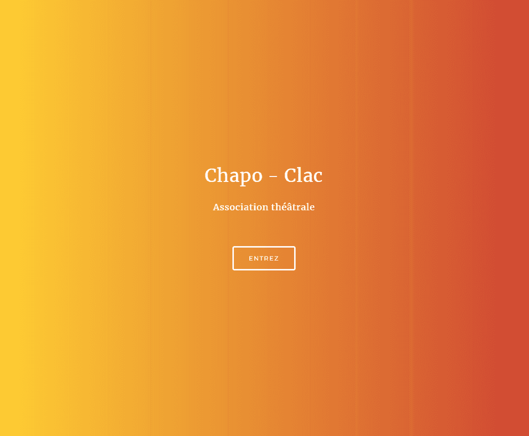 Capture d'écran du projet Refonte du site Chapo-Clac