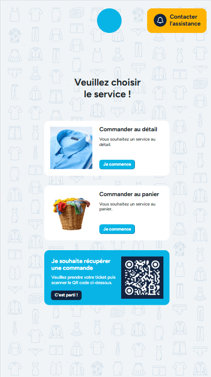 Capture d'écran du projet Plateforme de gestion IPressing
