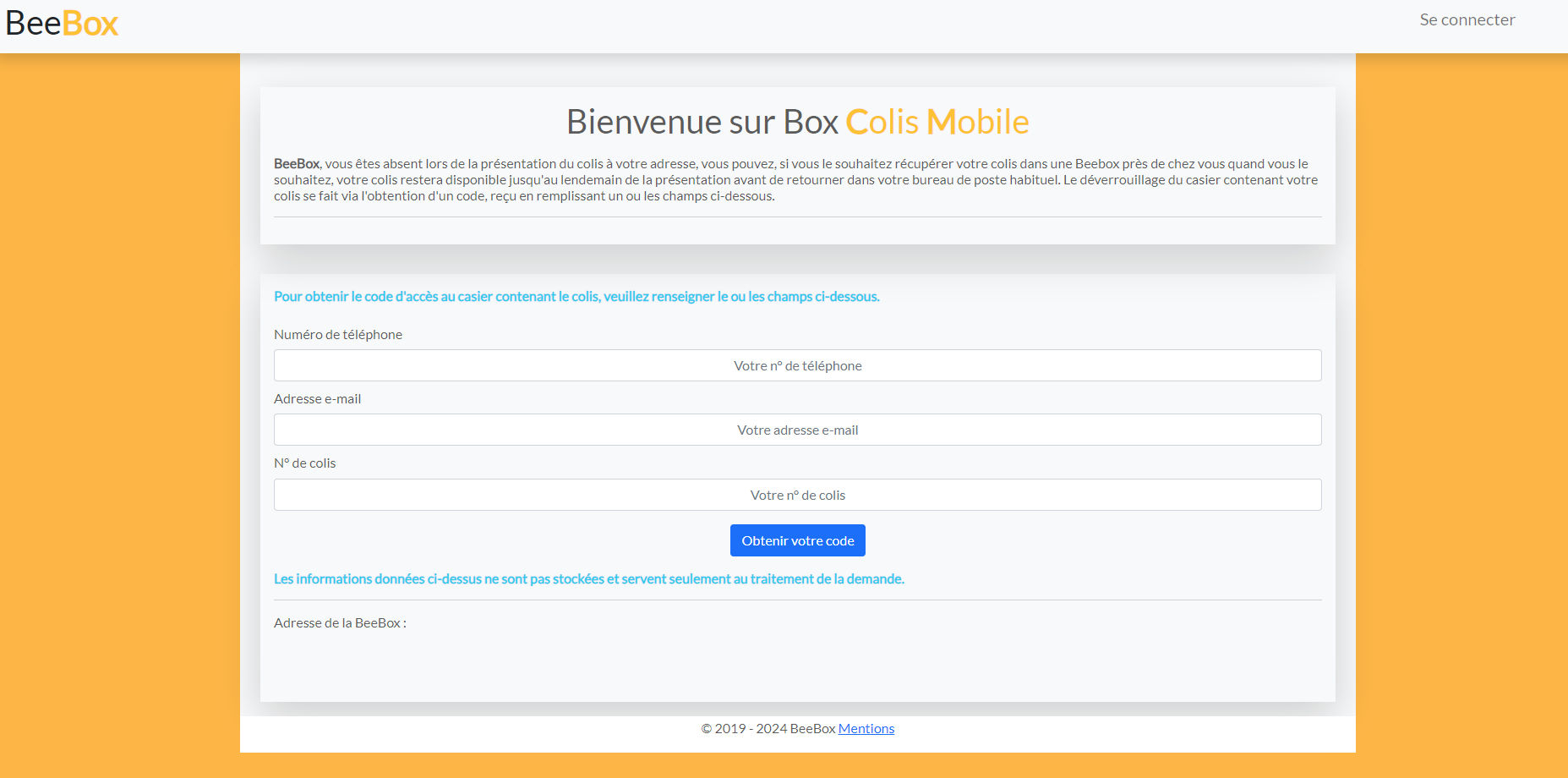 Beebox Colis Mobile